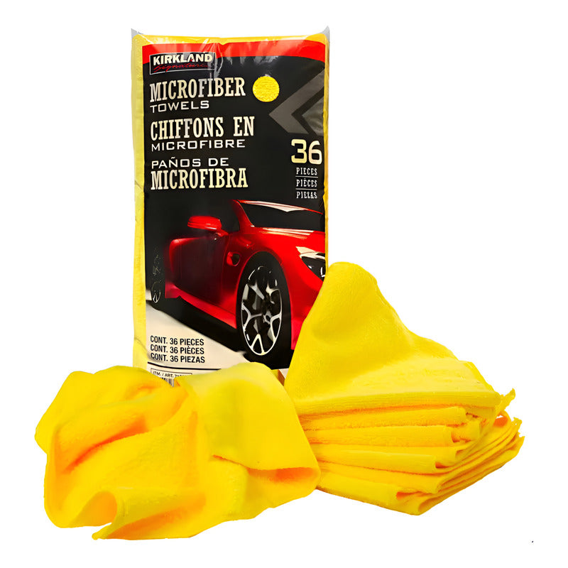 Paños De Microfibra Kirkland Signature (36 Piezas) Amarillo