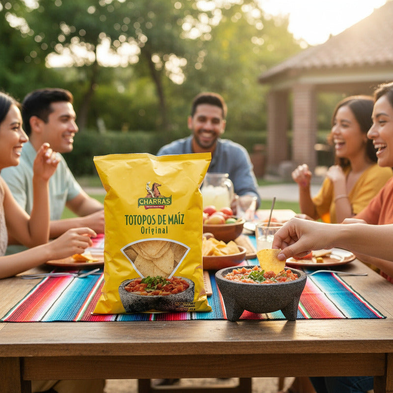 Totopos De Maiz Sabor Original Charras 2 Piezas De 270gr