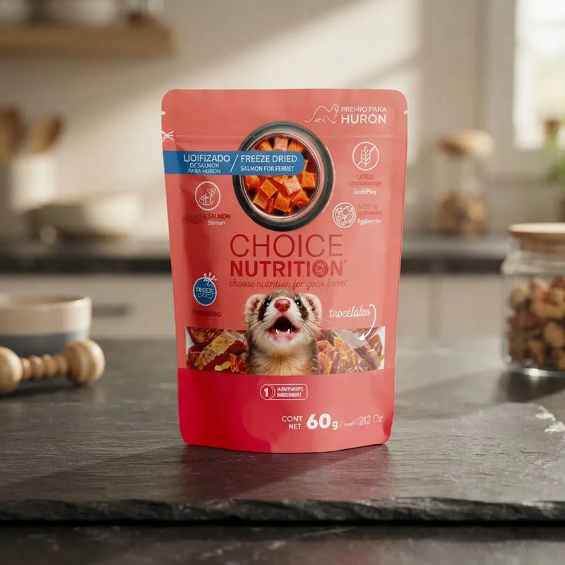Choice Nutrition Premios Liofilizados De Salmón Hurón, 60 G