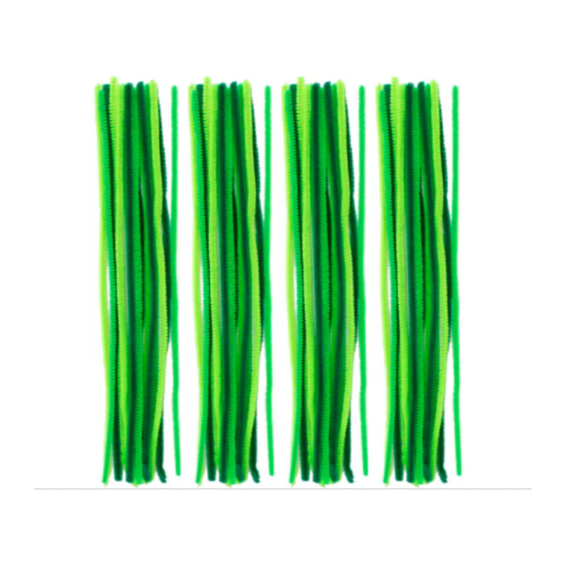 Limpia Pipas Natural Surtido Tonos Verdes De 30cm 90pz