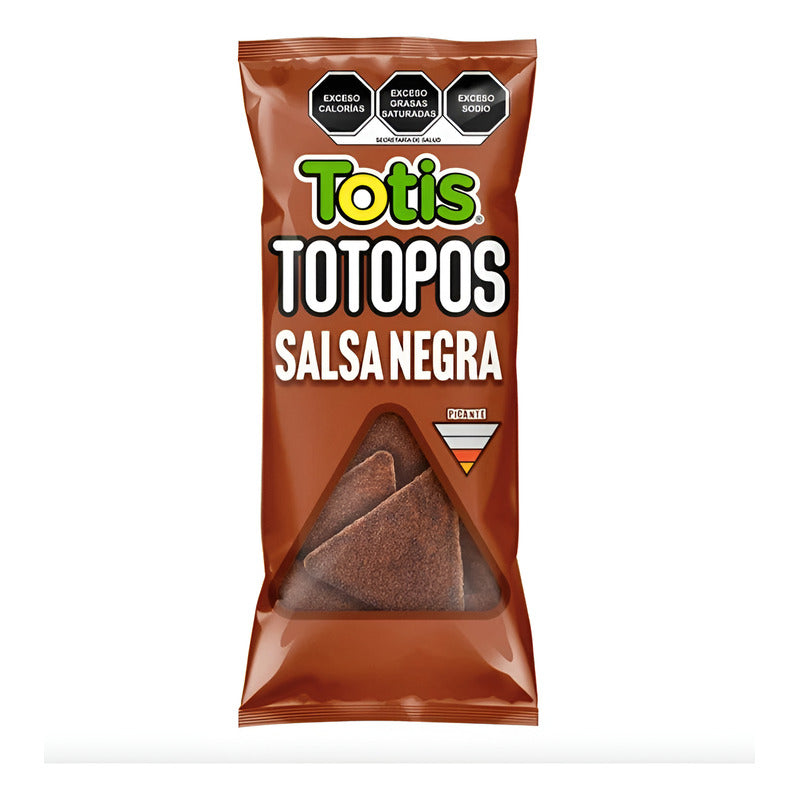 Totopos De Maiz Totis Sabor Salsa Negra 6 Piezas De 120gr