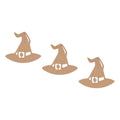 Halloween Figurita Decorativa Sombrero De Bruja De 12cm 3pz