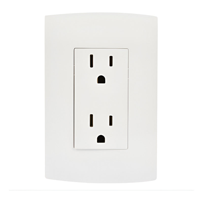 Contacto Con Placa Dúplex 2p+t Blanco  Shschneider Electric Blanco