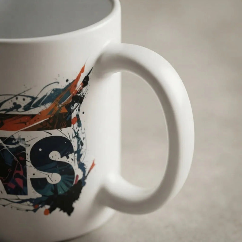 Taza De Cerámica Vans Logo Graffiti 11oz Blanco Vans