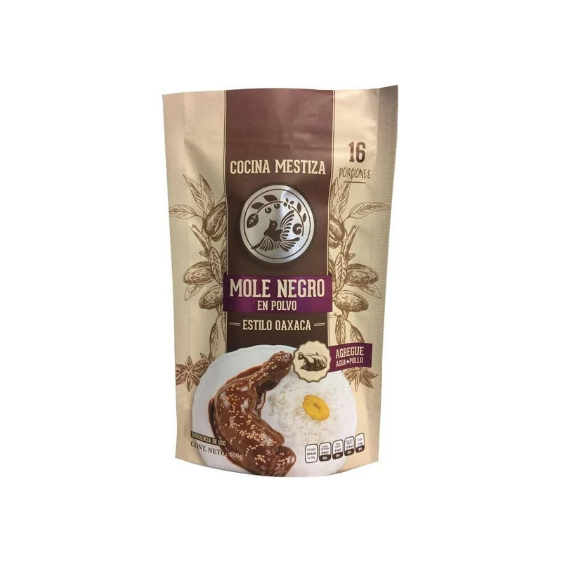 Mole Cocina Mestiza Con Camarón En Polvo 400g (4 Bolsas)