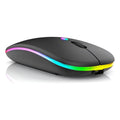Mouse Inalámbrico Recargable Silencioso Colores Negro