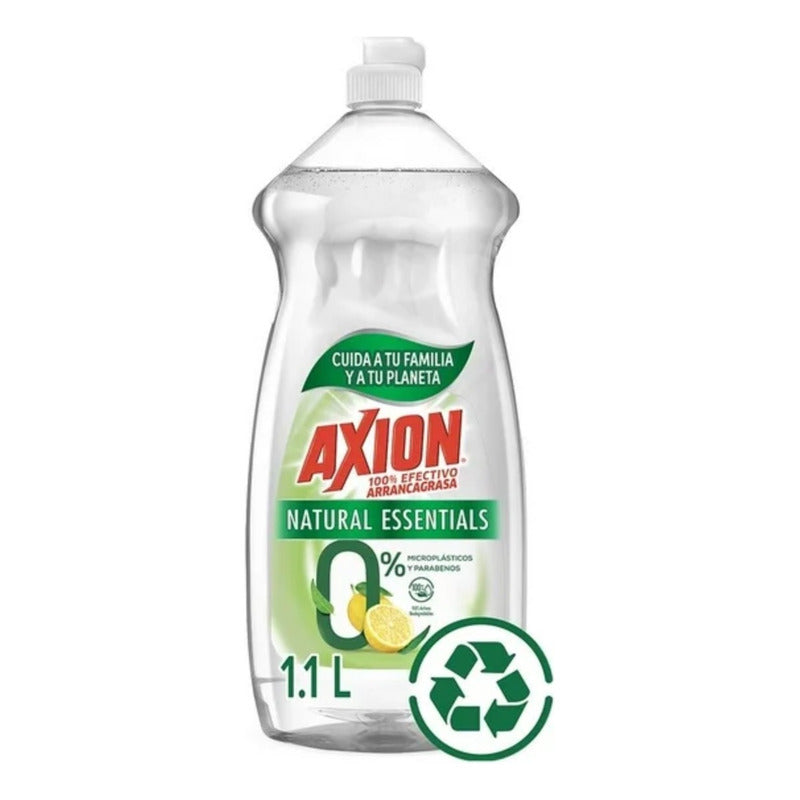 Axion Lavatrastes  Natural Essentials Eucalipto 1.1 L (2 Pz)