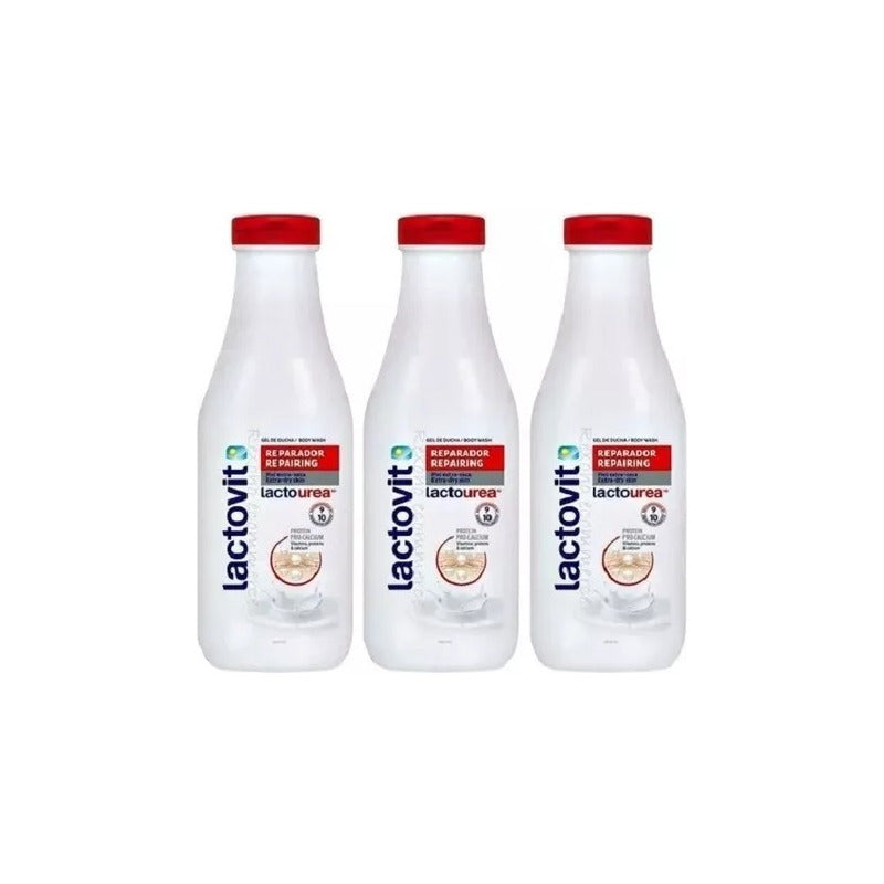 Gel De Baño Lactovit  3 Pzas De 600 Ml