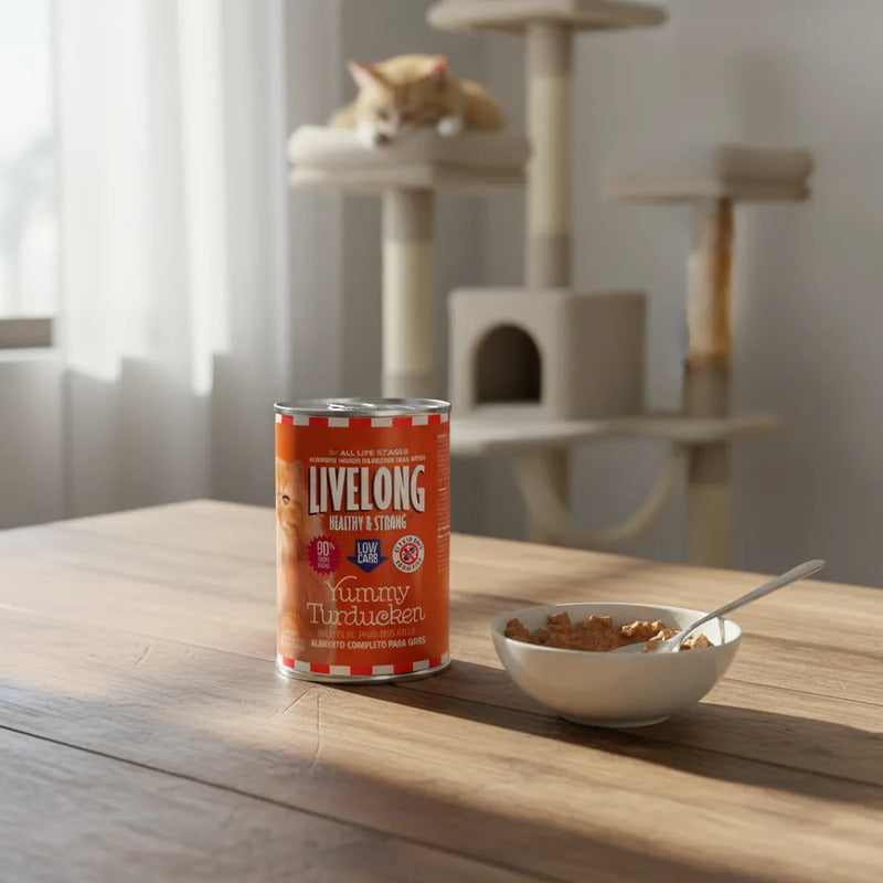 Alimento Natural Húmedo Para Gato Delicias De Aves, 572 G