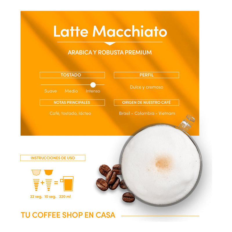 Cápsulas De Café Nescafé Dolce Gusto Latte Macchiato X16 Und