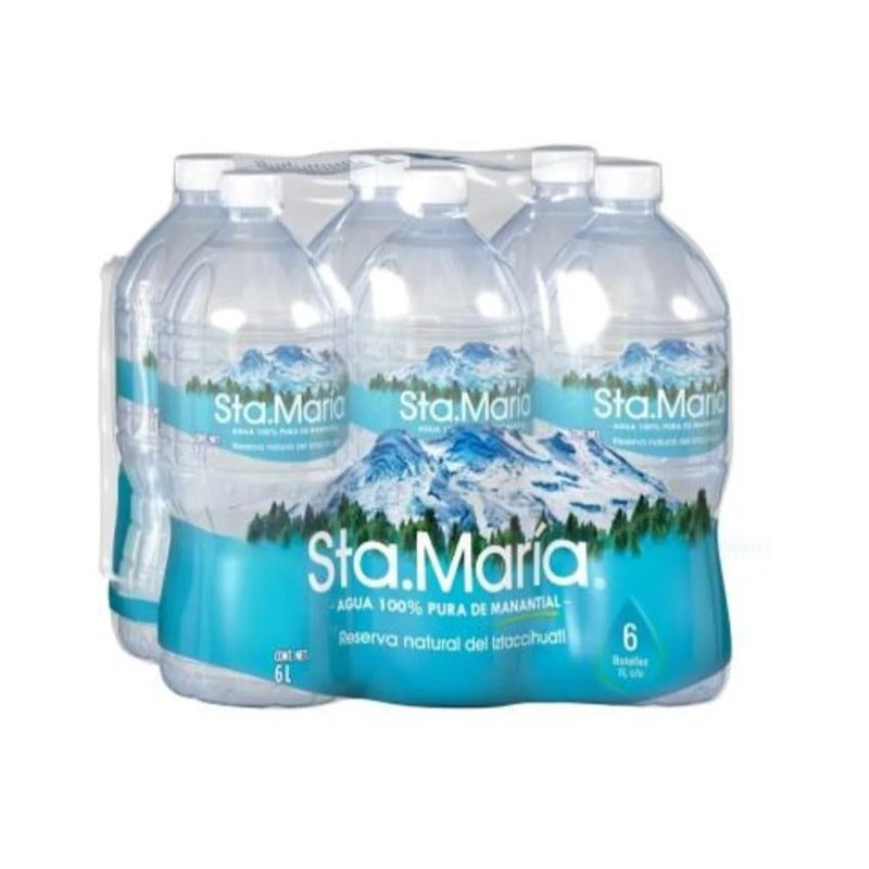 Agua De Manantial Santa Maria18 Botellas