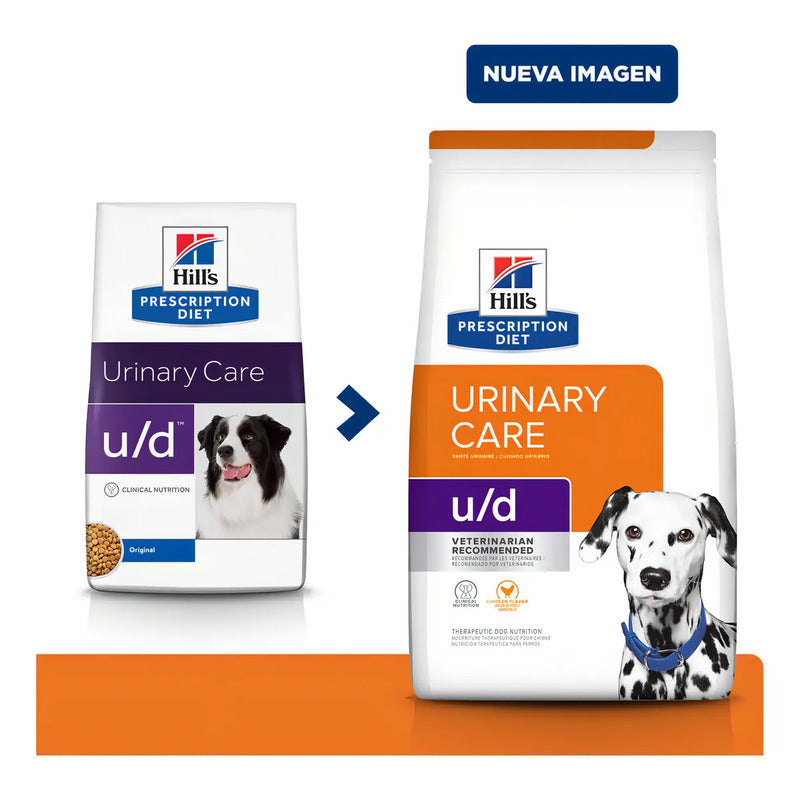 Alimento Hill's Prescription Diet Urinary Care U/d Para Perro Adulto Todos Los Tamaños Sabor Mix De 12.5 Kg