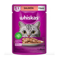 Alimento Gato Whiskas Adulto Fillets Salmón 85gr (12 Sobres)