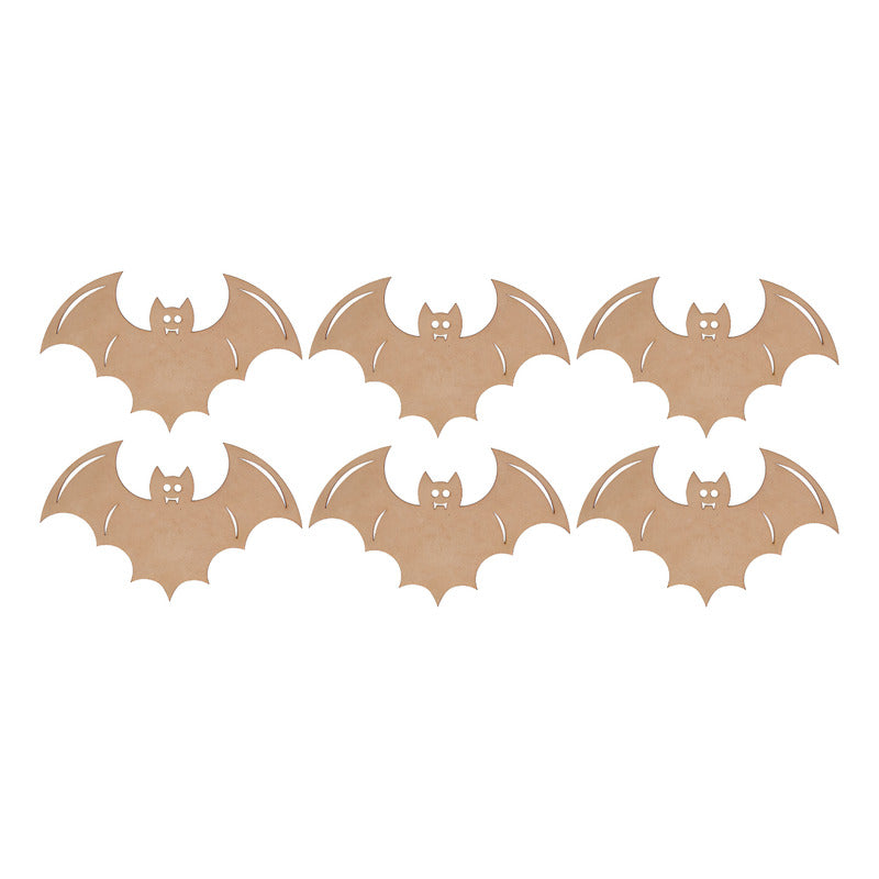 Halloween Figurita Decorativa Murcielago De 12cm 6pz