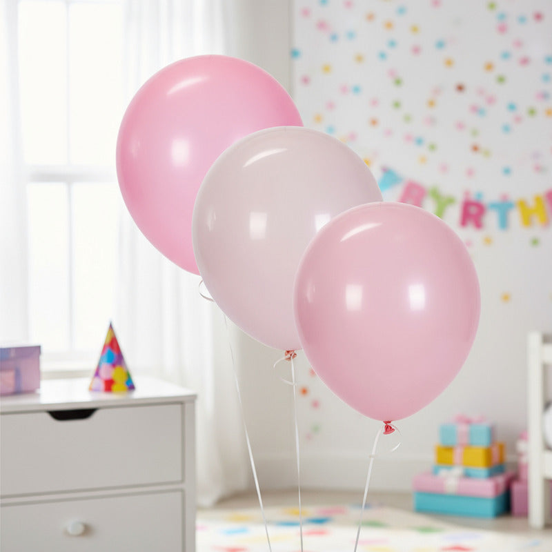 Globos Surtidos De 30cm Tonos Rosas 60 Piezas Surtido Rosas