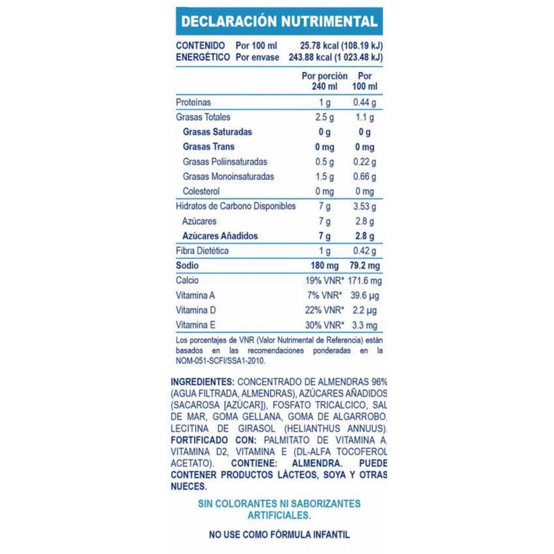 Leche De Almendras Member S Mark De 946ml (6piezas )