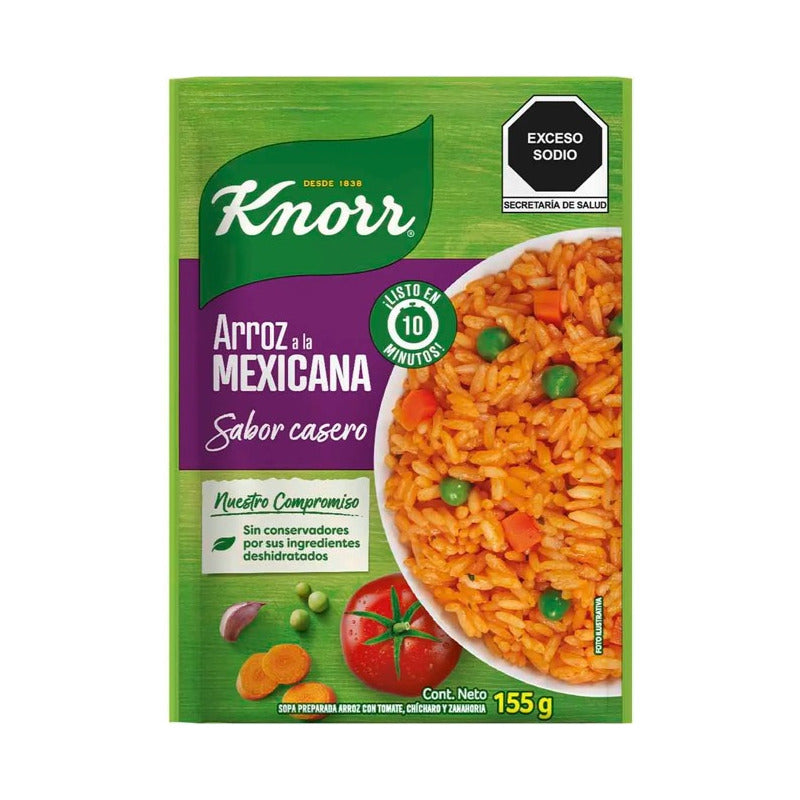 Arroz A La Mexicana En Sobre Knorr 155 G (3 Piezas)