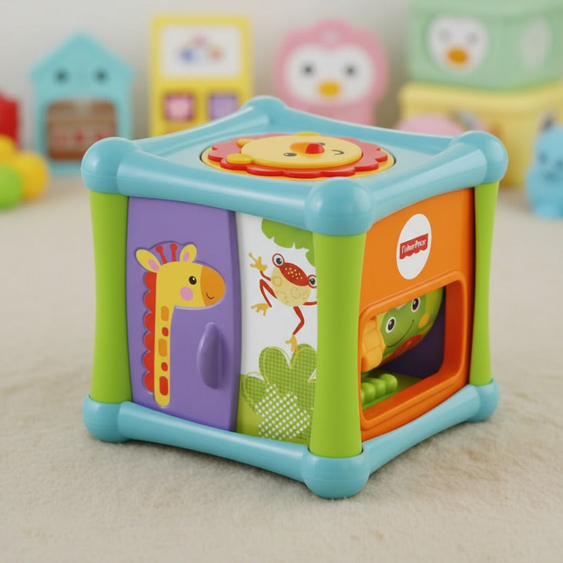 Juguete Para Bebés Fisher-price Cubo Animalitos Divertidos Multicolor