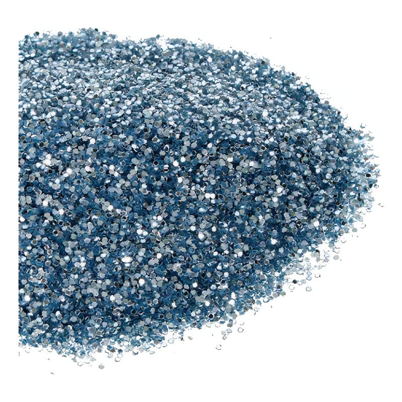 Diamantina #2 Azul Claro Metalico De 0.6mm 6 Piezas De 50gr Azul Claro