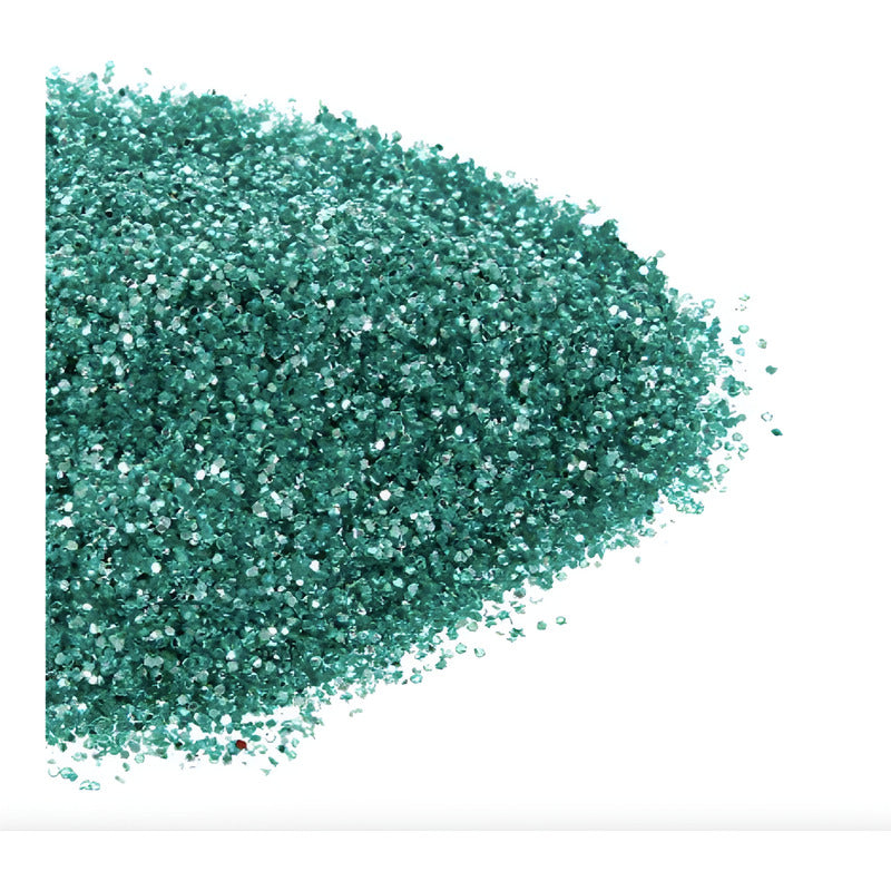 Diamantina #2 Color Menta Metal De 0.6mm 9 Piezas De 50gr Menta