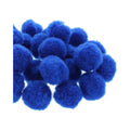Mercería  Pompoms De 25mm Color Azul Rey 3 Paq De 100pz