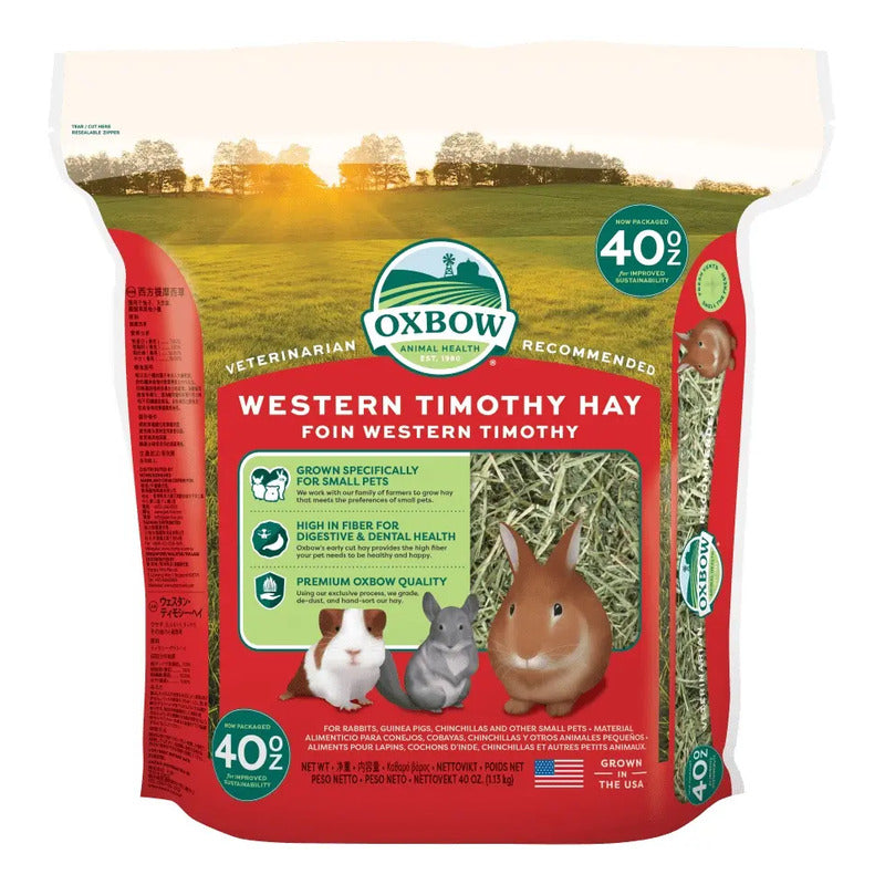Oxbow Heno Timoteo 1,13 Kg Conejo Cobaya Chinchilla Nutritivo Fibroso