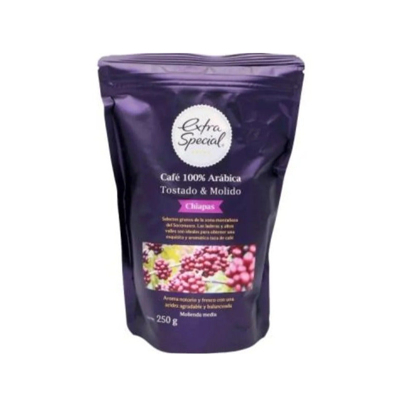 Café Molido Extra Special Chiapas Tostado 250 G (2 Bolsas)