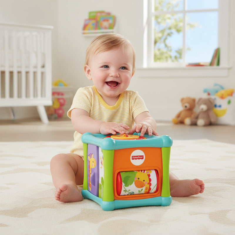 Juguete Para Bebés Fisher-price Cubo Animalitos Divertidos Multicolor
