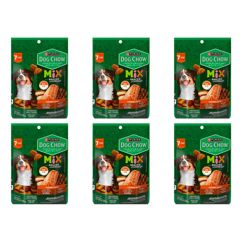 Snack Para Perro Purina Dog Chow Mix Todas Razas 6pz De 225g