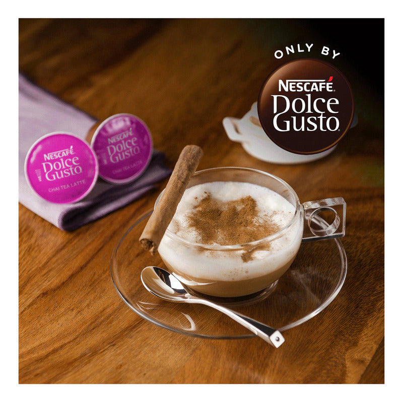 Nescafé Dolce Gusto Té Chai Latte | Polvo Para Preparar Bebidas | Caja De 16 Cápsulas