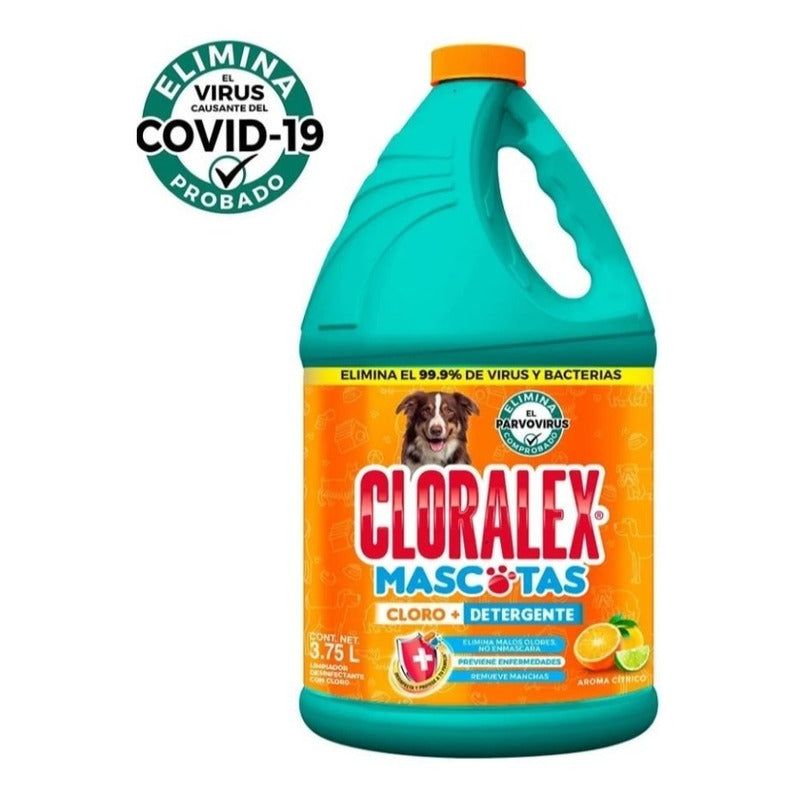 Blanqueador Desinfectante Cloralex Mascotas 3.75 L