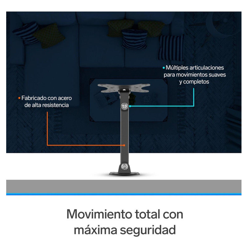 Soporte De Pared Seren Stv-021 Para Tv 10-32 Pulgadas Inclinable Negro