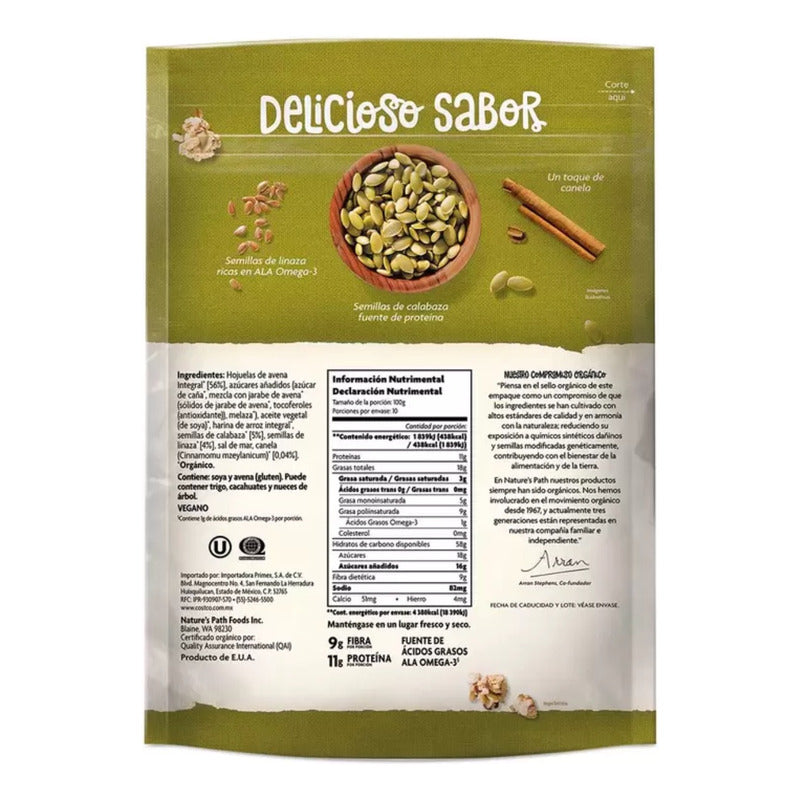 Granola Con Semillas De Calabaza Y Linaza Natures Path 1 Kg