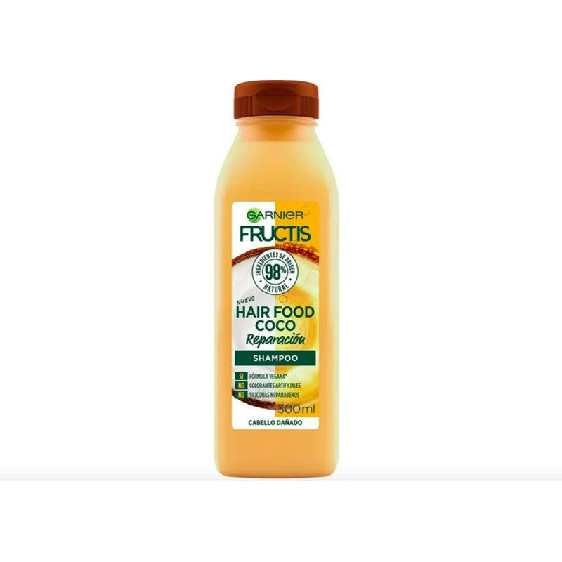 Shampoo Garnier Fructis Hair Food Coco Cabello Dañado 300 Ml
