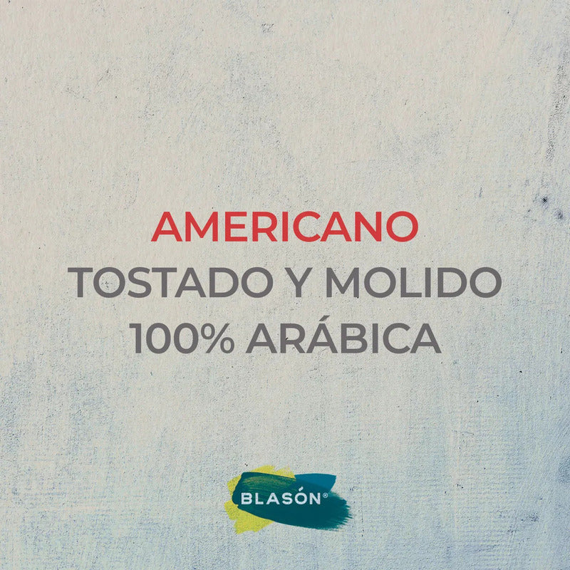 Café Gourmet Tostado Y Molido Americano Blasón 400 G