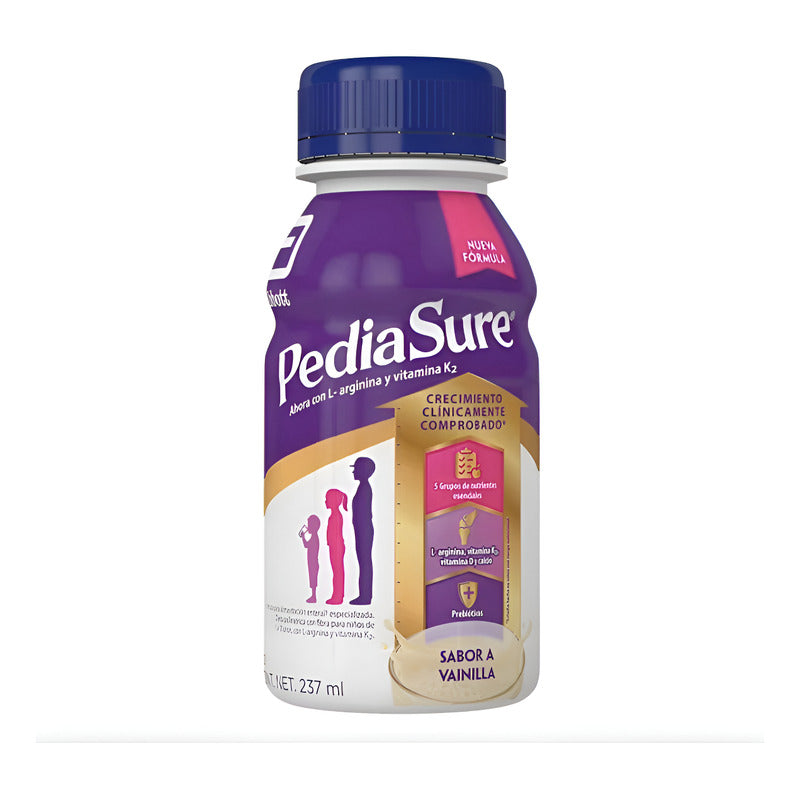 Pediasure Fórmula P/ Alimento Sabor Vainilla 6 Pz De 237ml Vainilla