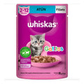Alimento Gato Whiskas Gatitos Fillets Atún 85gr (12 Sobres)