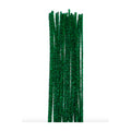 Limpia Pipas Chenille Metalica Color Verde De 30cm 300pz