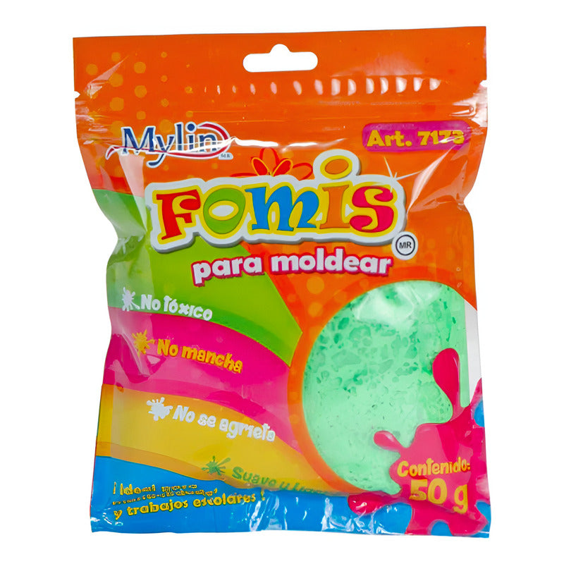 Fomi Suave Moldeable Color Verde Lima 3 Piezas De 50g Verde Lima