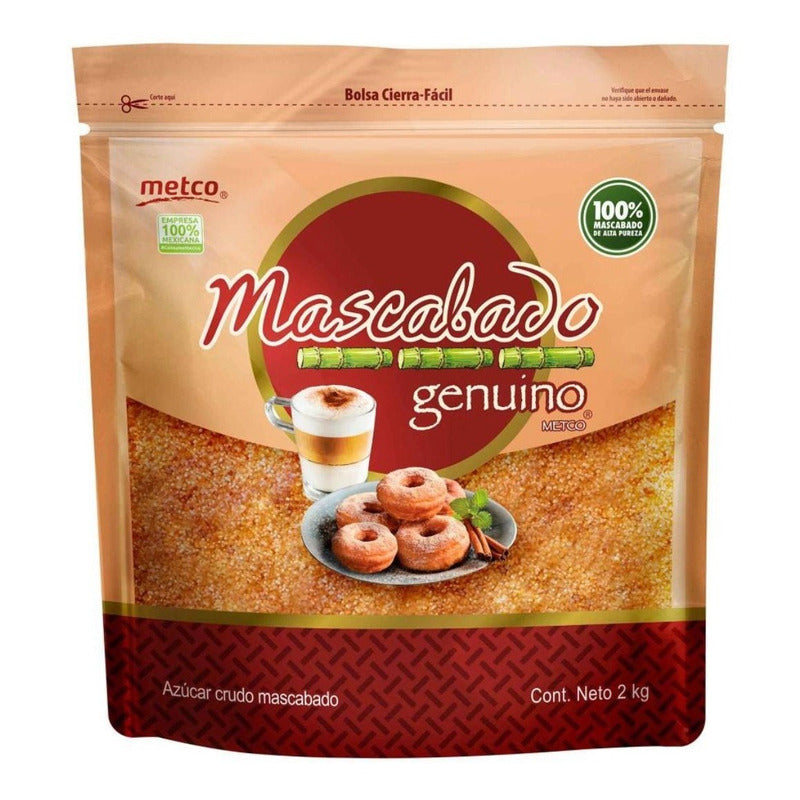 Azúcar Mascabado Metco Bolsa 2 Kg Sin Gluten