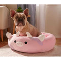 Squishmallows Cama Ovalada Vaquita Rosa Para Perro, Chico Rosa Circular