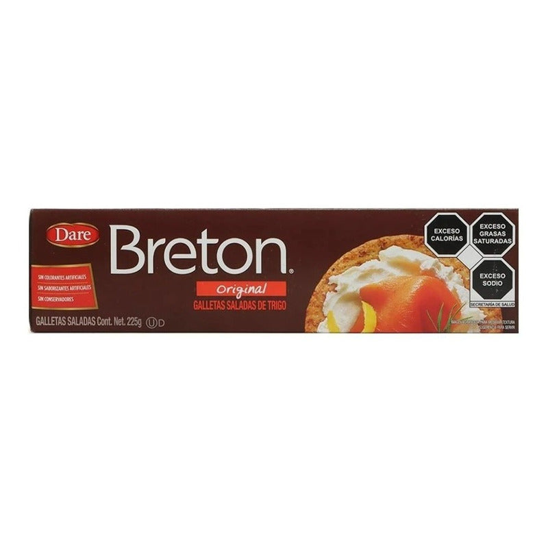 Galletas Saladas Trigo C Ajonjolí Dare Breton 2paq 225c/u