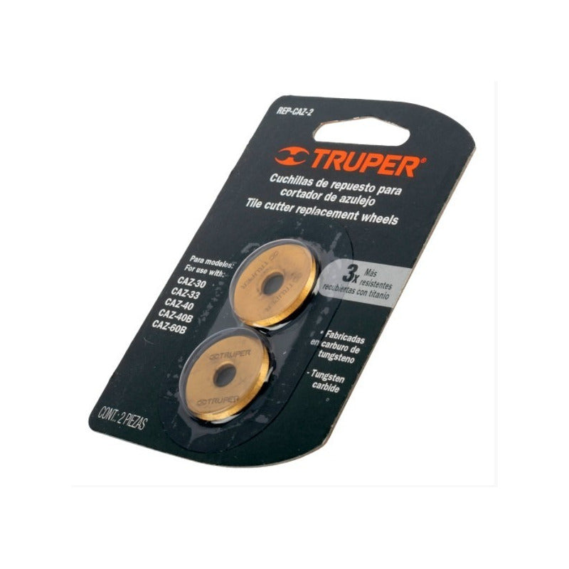 Repuesto Para Cortador De Azulejo 23 Mm Truper 2 Piezas