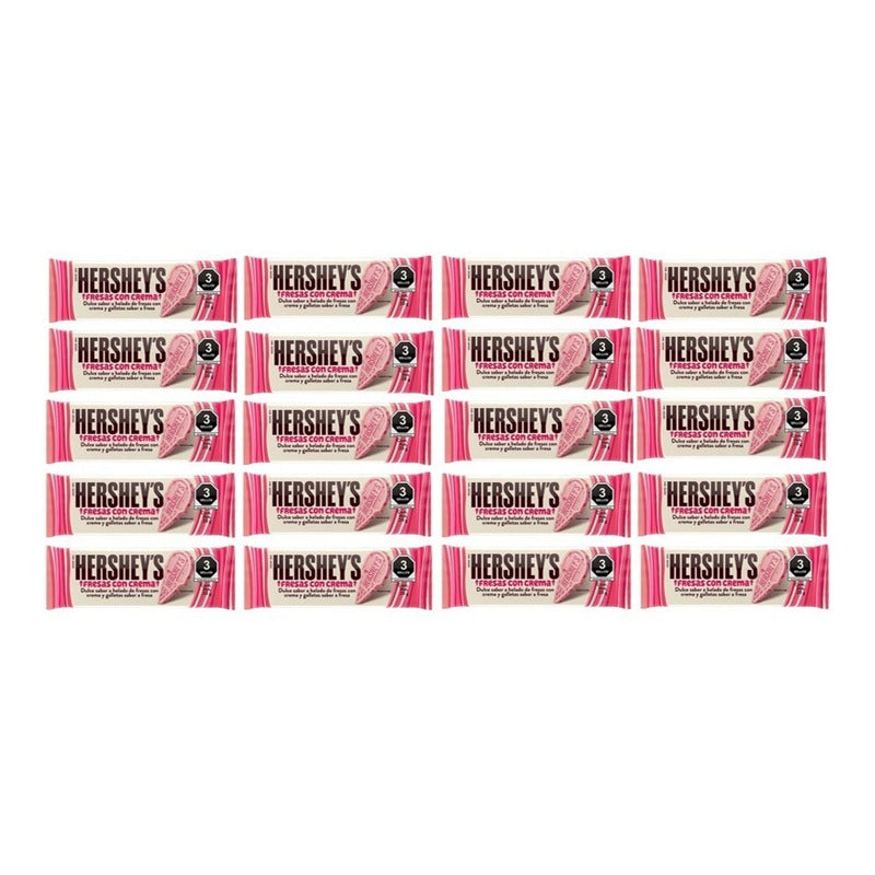 Dulce Hershey's Sabor Helado De Fresas Con Crema 20pz De 20g