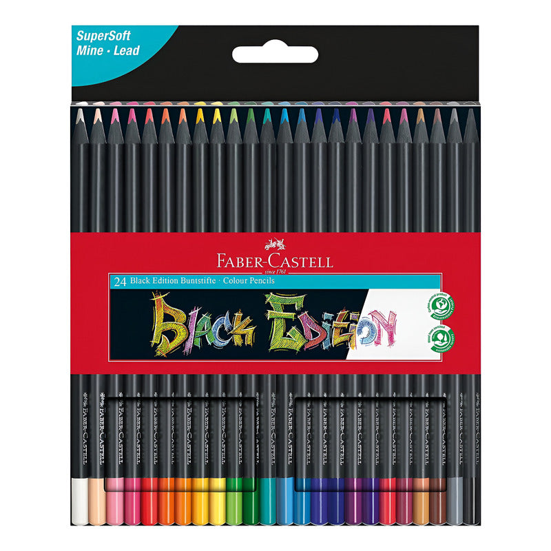 Lápices De Colores Faber Castell Black Edition 24 Colores