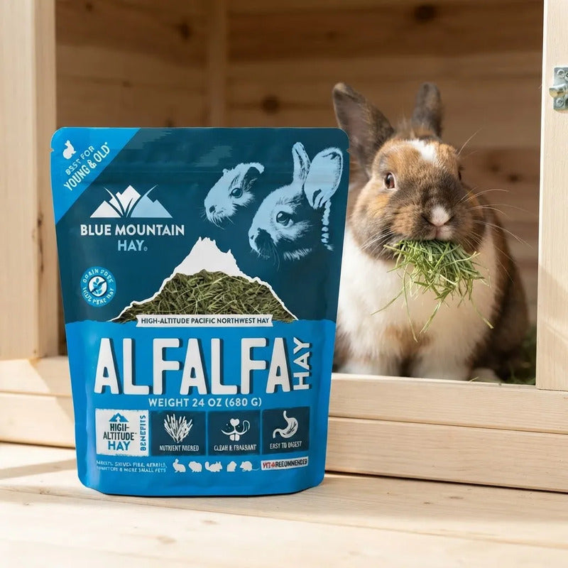 Blue Mountain Heno De Alfalfa Para Pequeños Mamíferos, 680 G