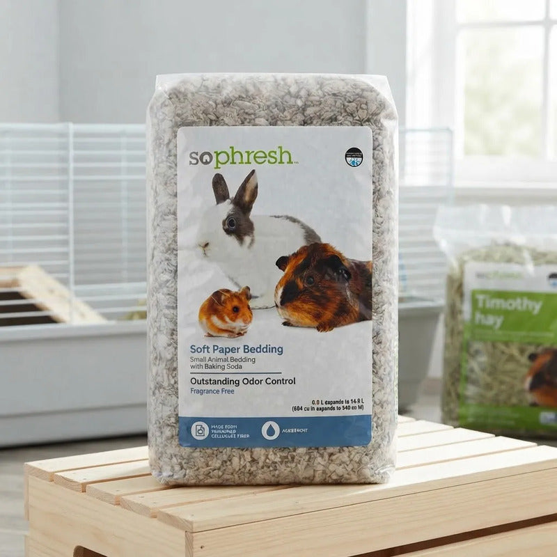 Sus. De Papel Comp. Con Bicarbonato Pequeñas Mascotas 14 L Gris