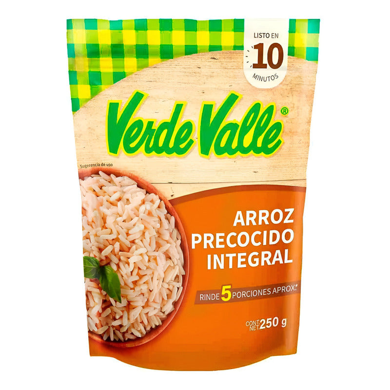 Arroz Precocido Verde Valle Integral 250g