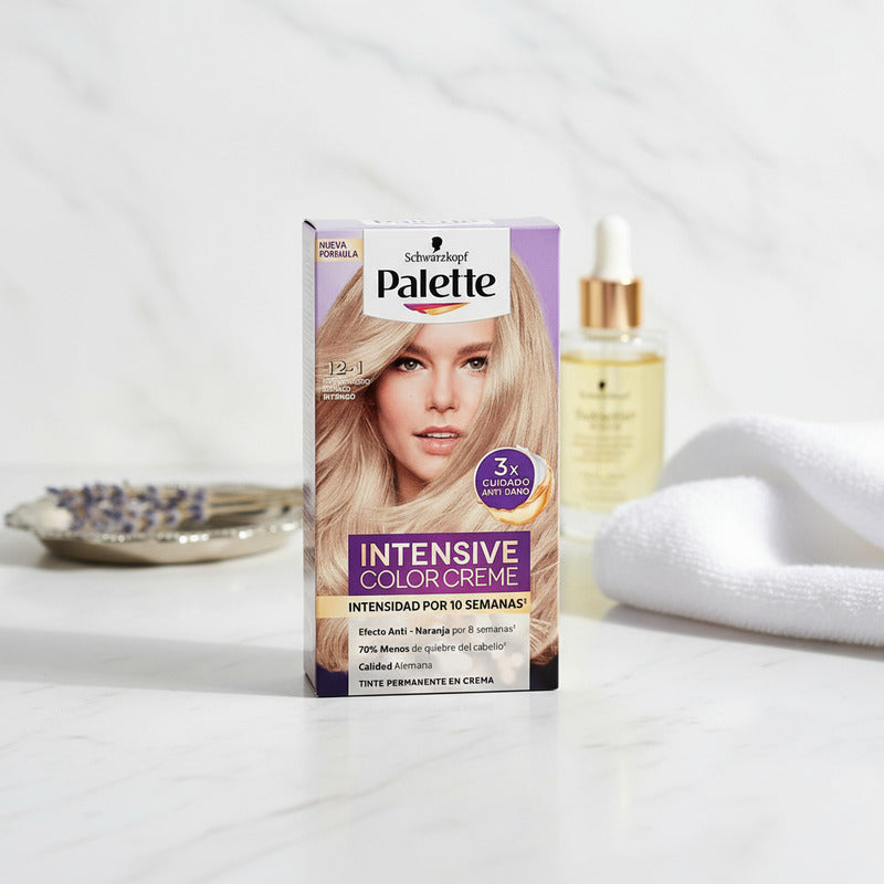 Tinte P/cabello Palette 12-1 Rubio Cenizo Intenso 4pz D 50ml 12-1 Extra Rubio Cenizo Intenso