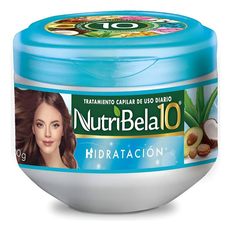 Tratamiento Capilar Nutribela 10 Hidratación 300g (2pzs)